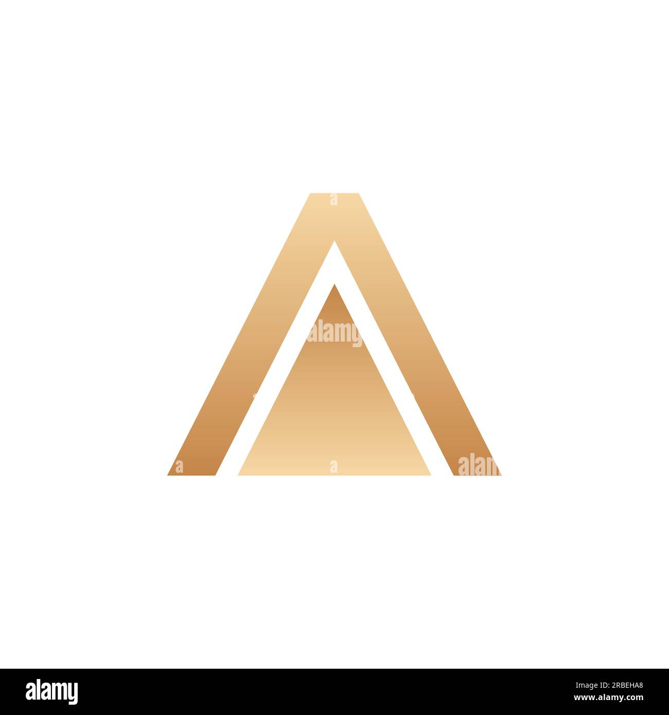 eps10 vector initial letter a logo design template isolated on white background Stock Vector
