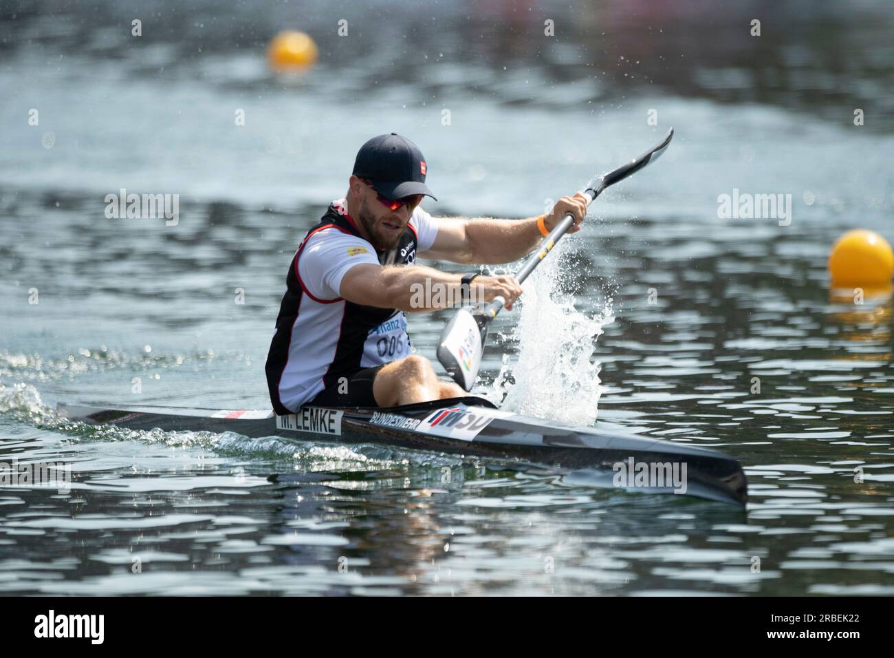 Max LEMKE (KC Potsdam), winner, gold medal, action, men's canoe K1