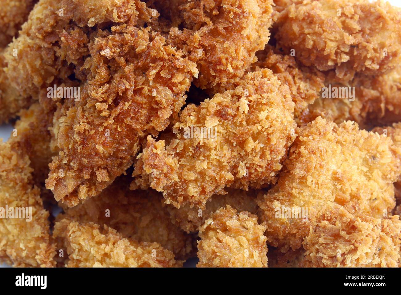 Delicious crunchy deep fried dori fish cubes Stock Photo Alamy