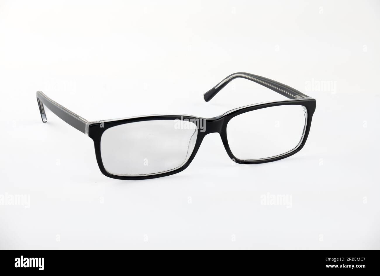 Reading glasses isolated on a white background Stock Photo