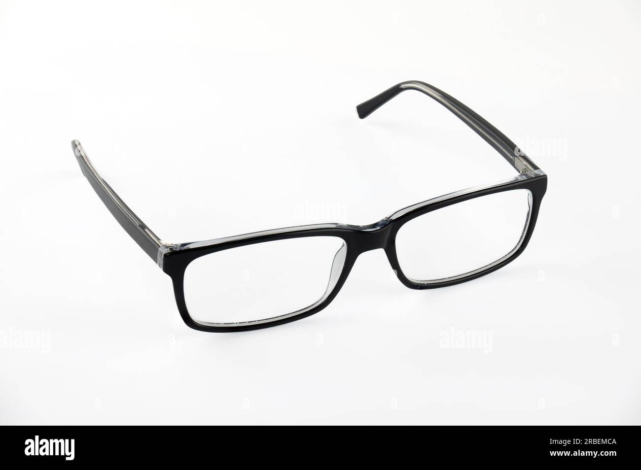 Reading glasses isolated on a white background Stock Photo