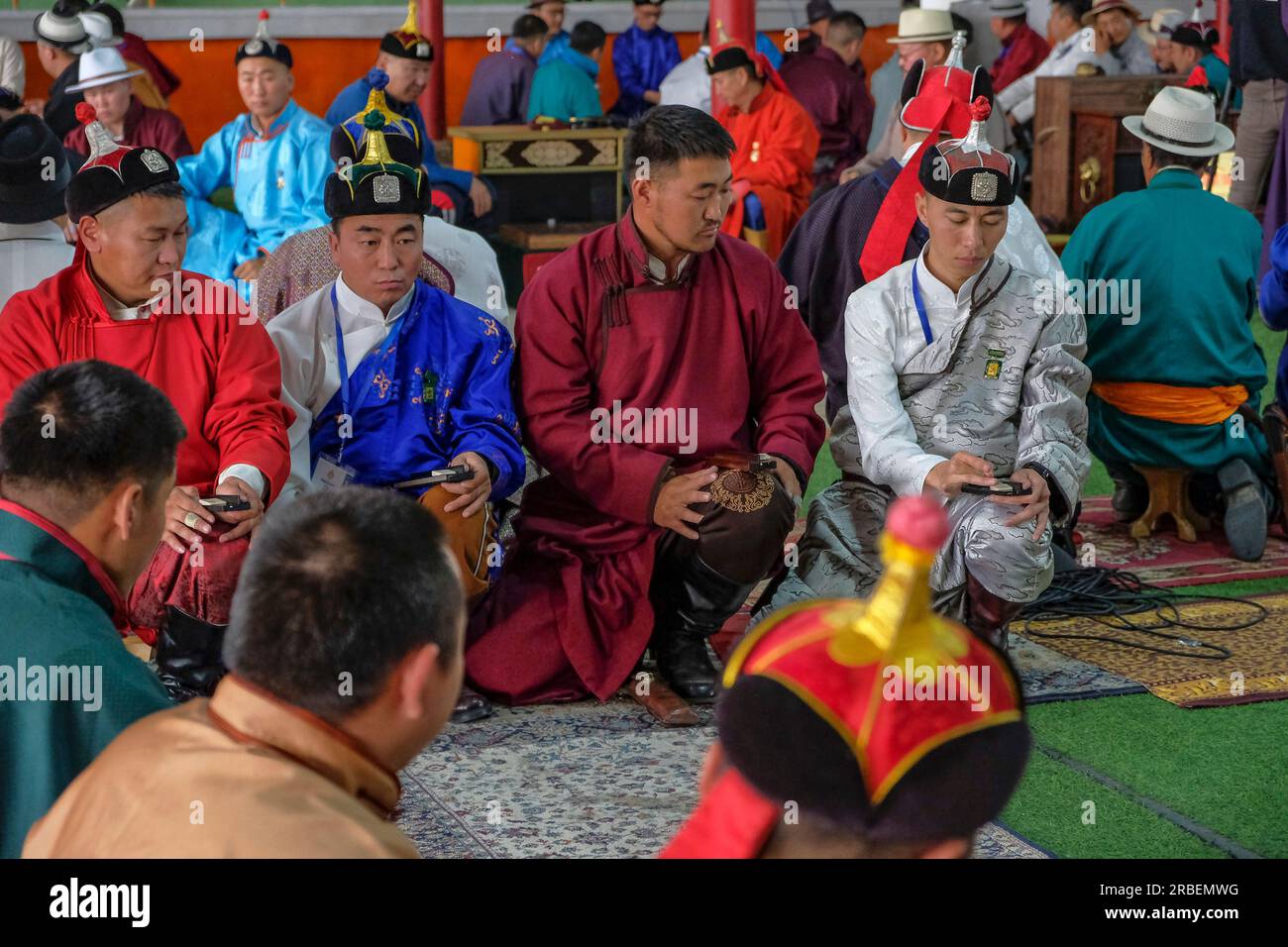 Ulaanbaatar, Mongolia - July 9, 2023: Participants In A Knucklebone ...