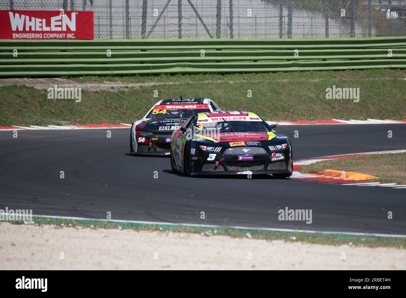 Vallelunga circuit, Rome, Italy July 9 2023 - Nascar Whelen Euro Series ...