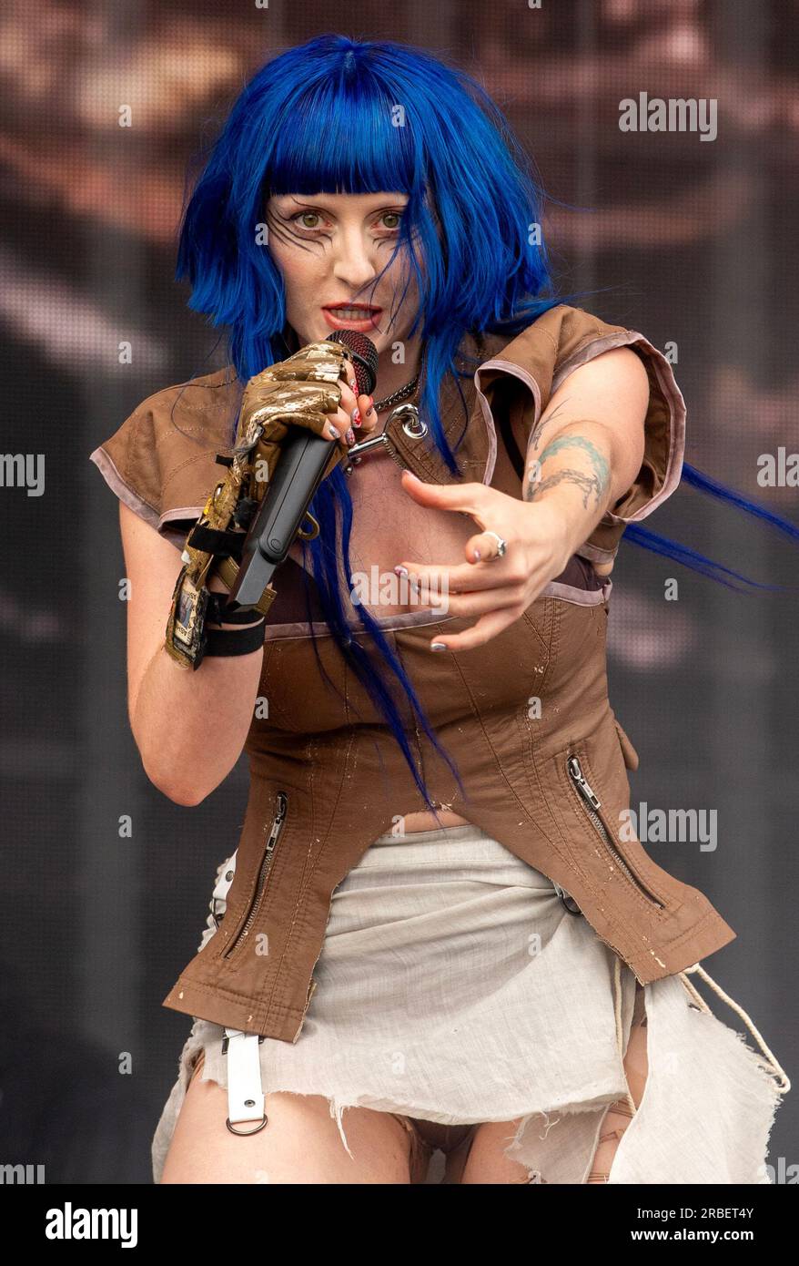 Ashnikko performing on the main stage at the Trnsmt Festival at Glasgow