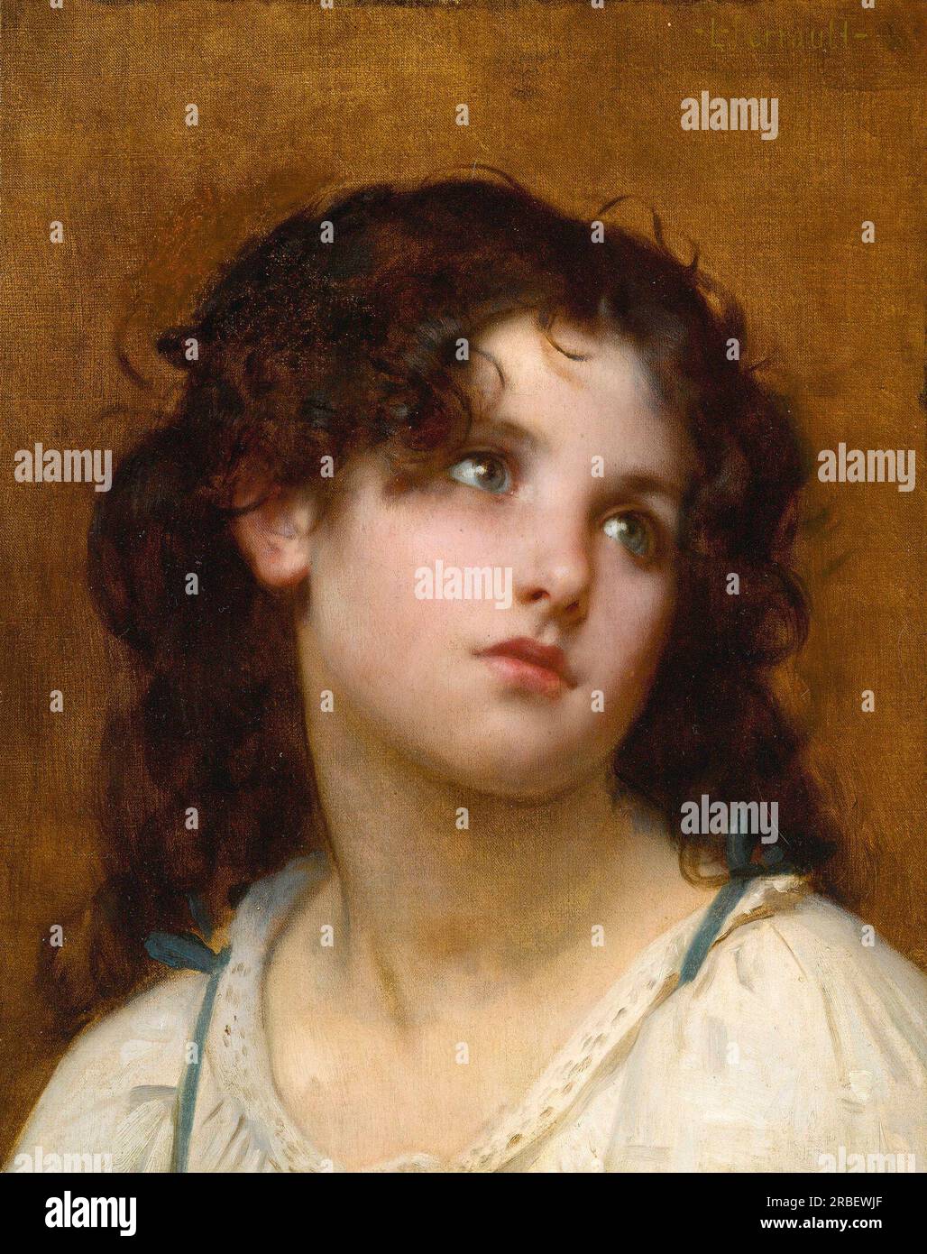 Portrait of a young child by Léon Bazile Perrault Stock Photo Alamy