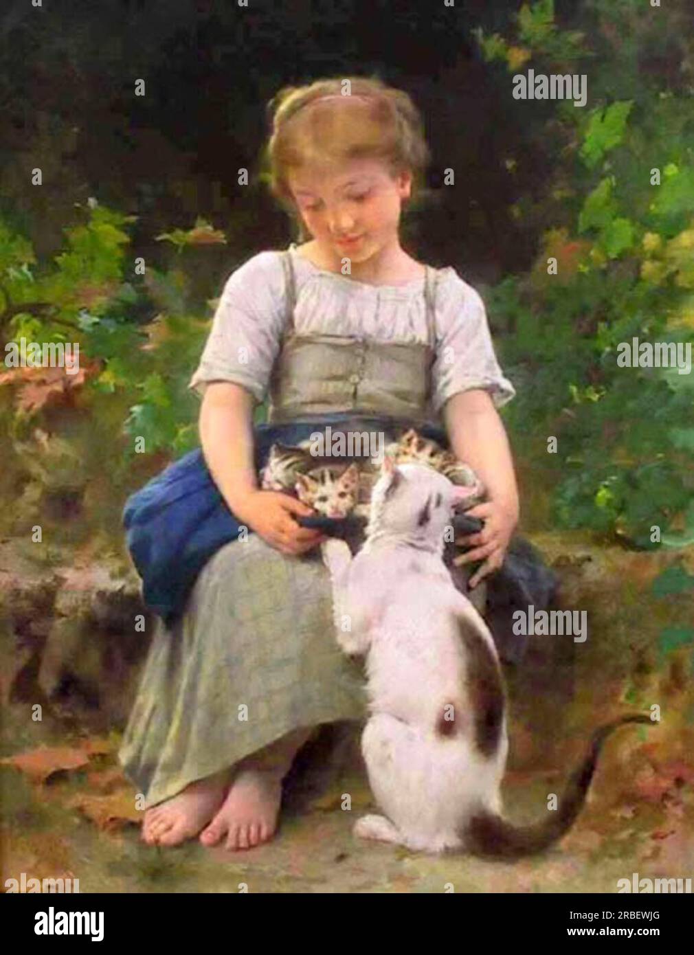 Tenderness by Léon Bazile Perrault Stock Photo Alamy