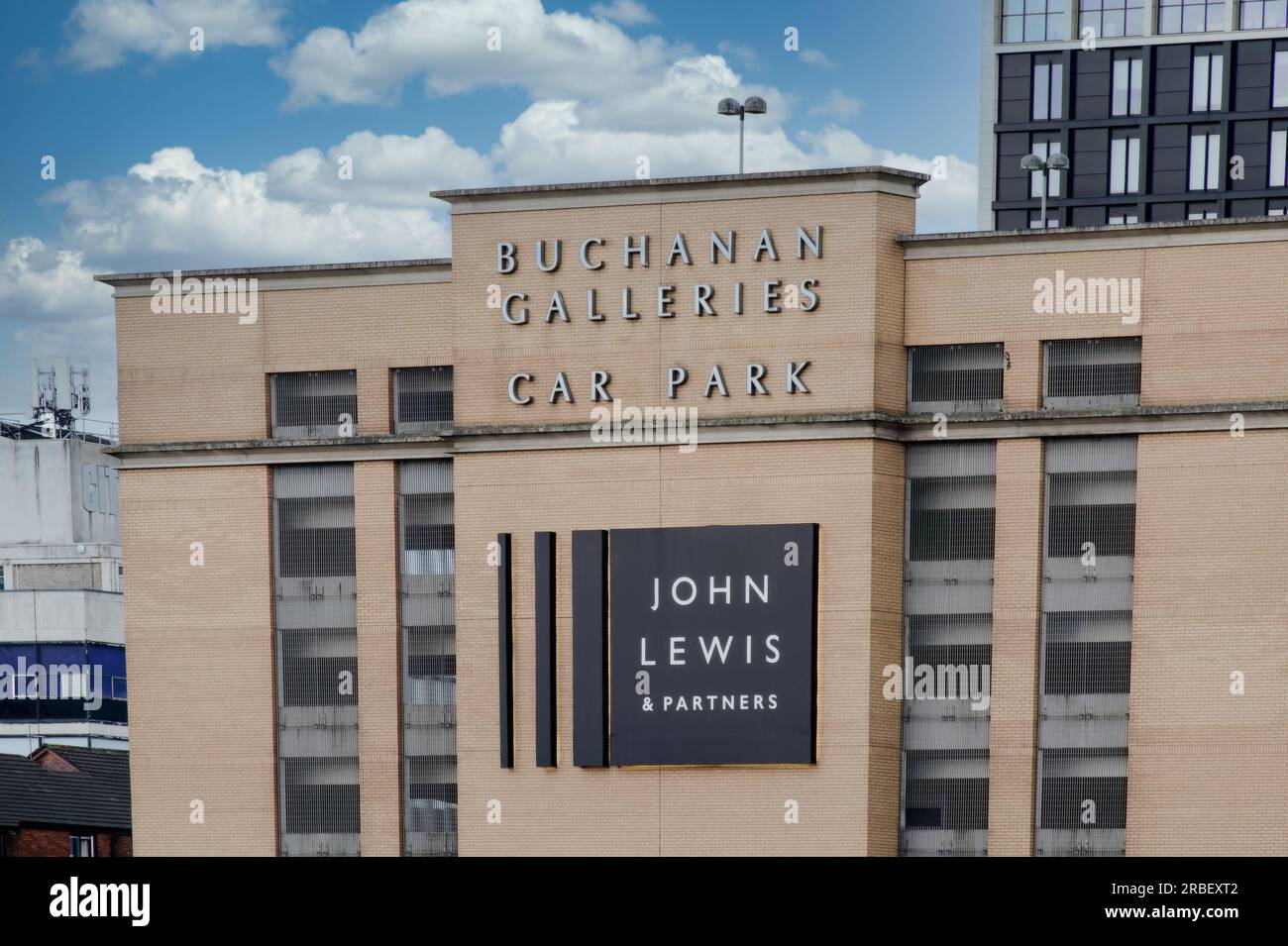 John Lewis shop at Buchanan Galleries in Glasgow City Centre Stock