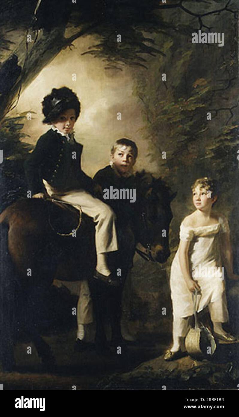 The Drummond Children 1809 by Henry Raeburn Stock Photo