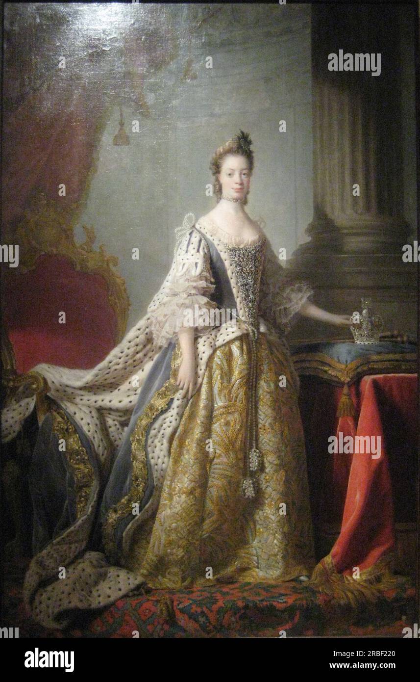 Queen Charlotte By Allan Ramsay Stock Photo - Alamy