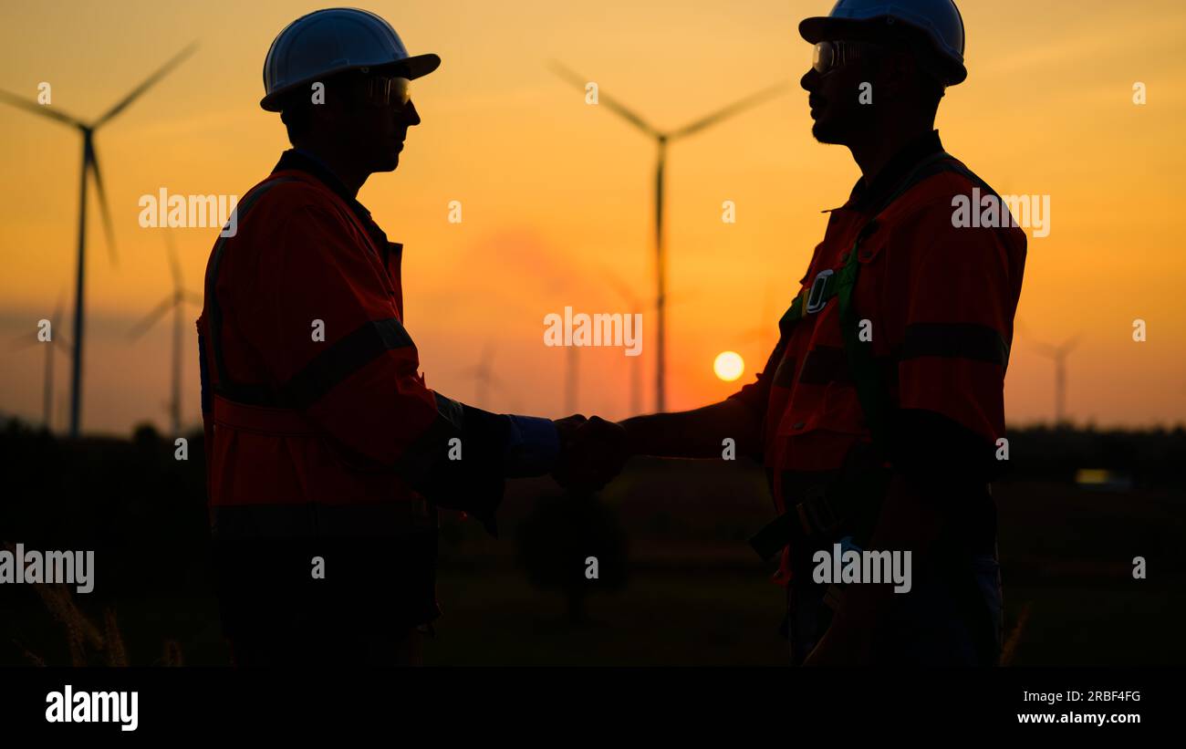 Engineer working with confident. Worker outdoor working. Mega project construction. Stock Photo