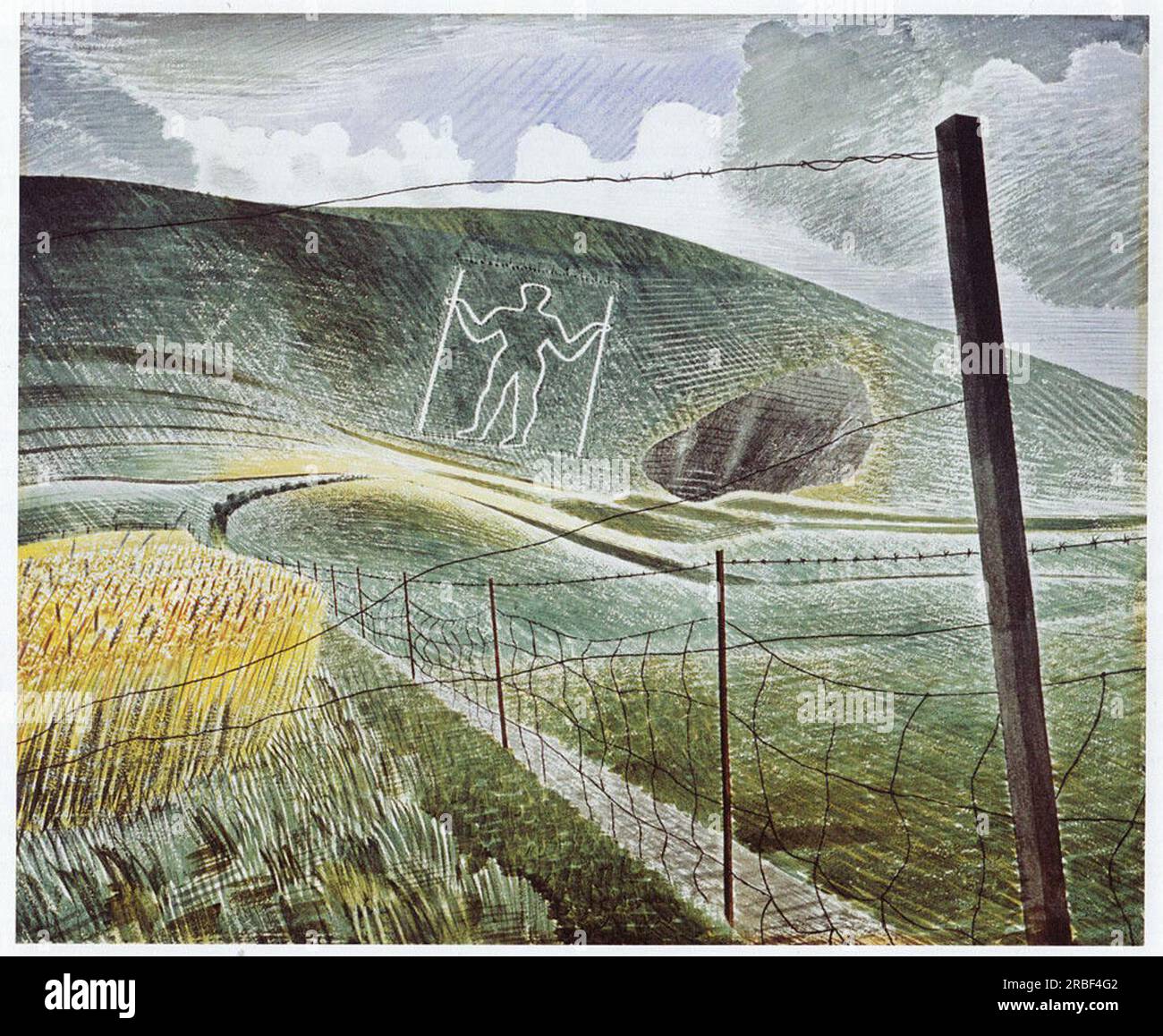 THE WILMINGTON GIANT 1939 by Eric Ravilious Stock Photo - Alamy
