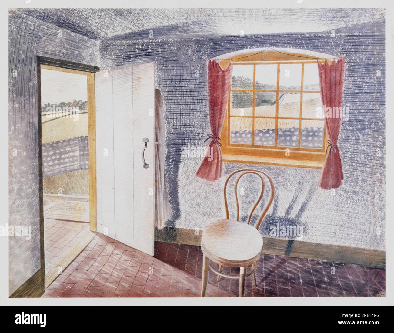 Interior at Furlongs 1931 by Eric Ravilious Stock Photo - Alamy