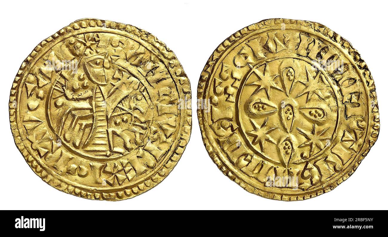 Photo coins Portugal, Sancho I Stock Photo