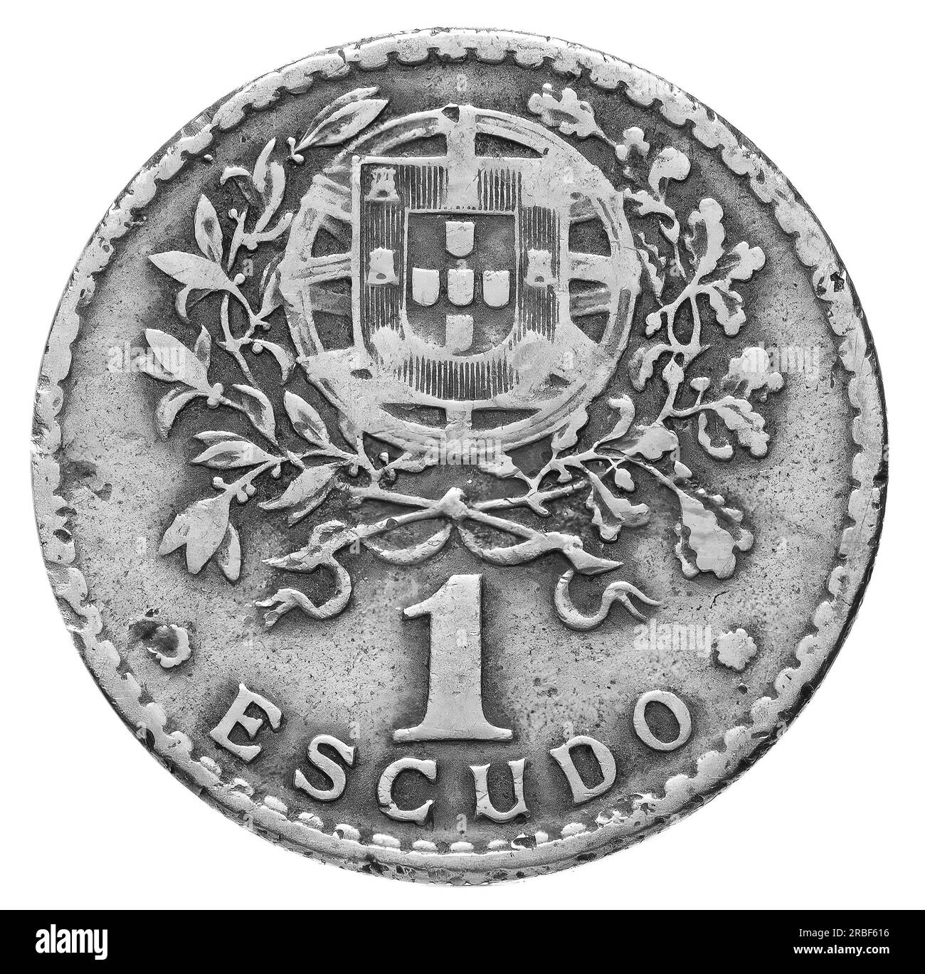 Photo coins Portugal, 1945,1 Escudo Stock Photo