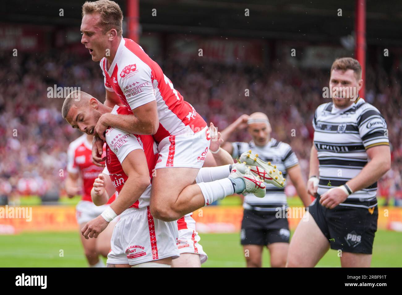 Hull Uk 9th July 2023 Betfred Super League Hull Kr V Hull Fc Jack Walker Hull Kr