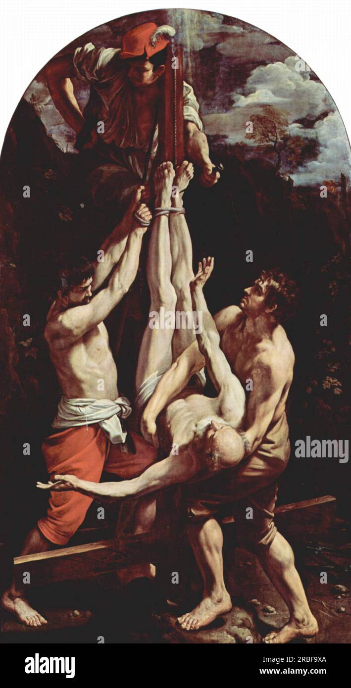 Crucifixion Of St Peter 1605 By Guido Reni Stock Photo Alamy   Crucifixion Of St Peter 1605 By Guido Reni 2RBF9XA 