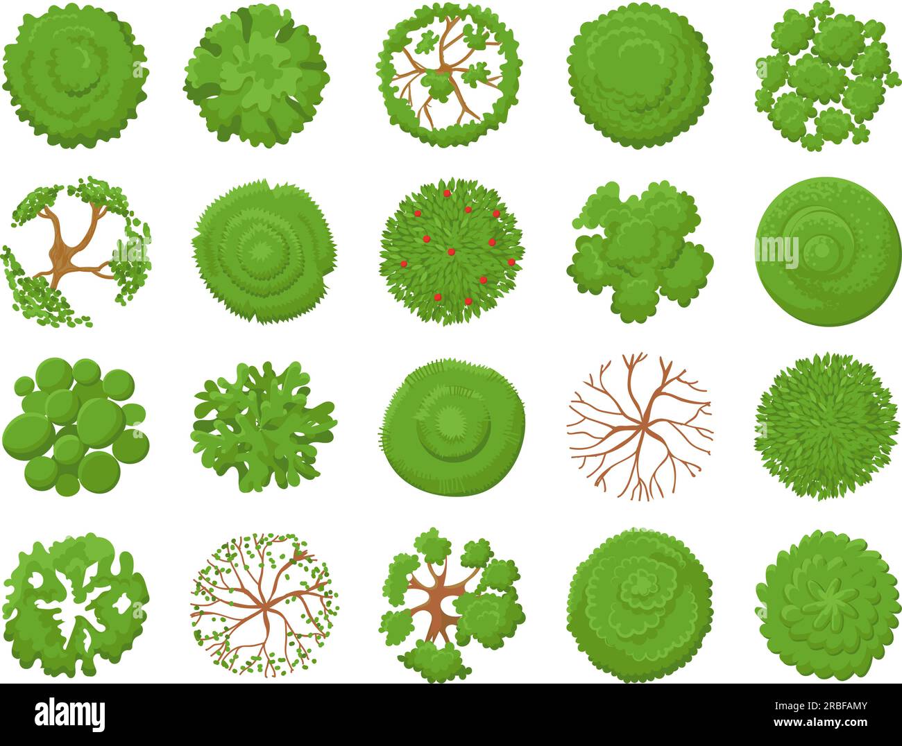 Tree planting scheme Stock Vector Images - Alamy