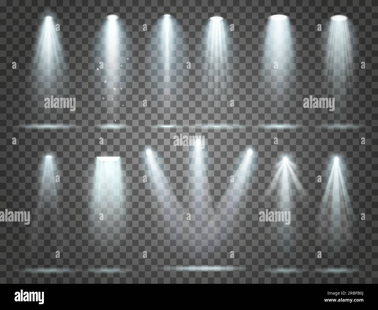 Beam of floodlight, space illuminators lights effects, stage
