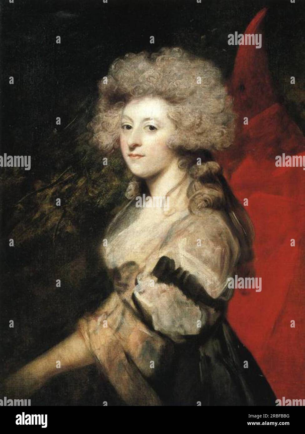 Portrait of Maria Anne Fitzherbert 1788 by Joshua Reynolds Stock Photo
