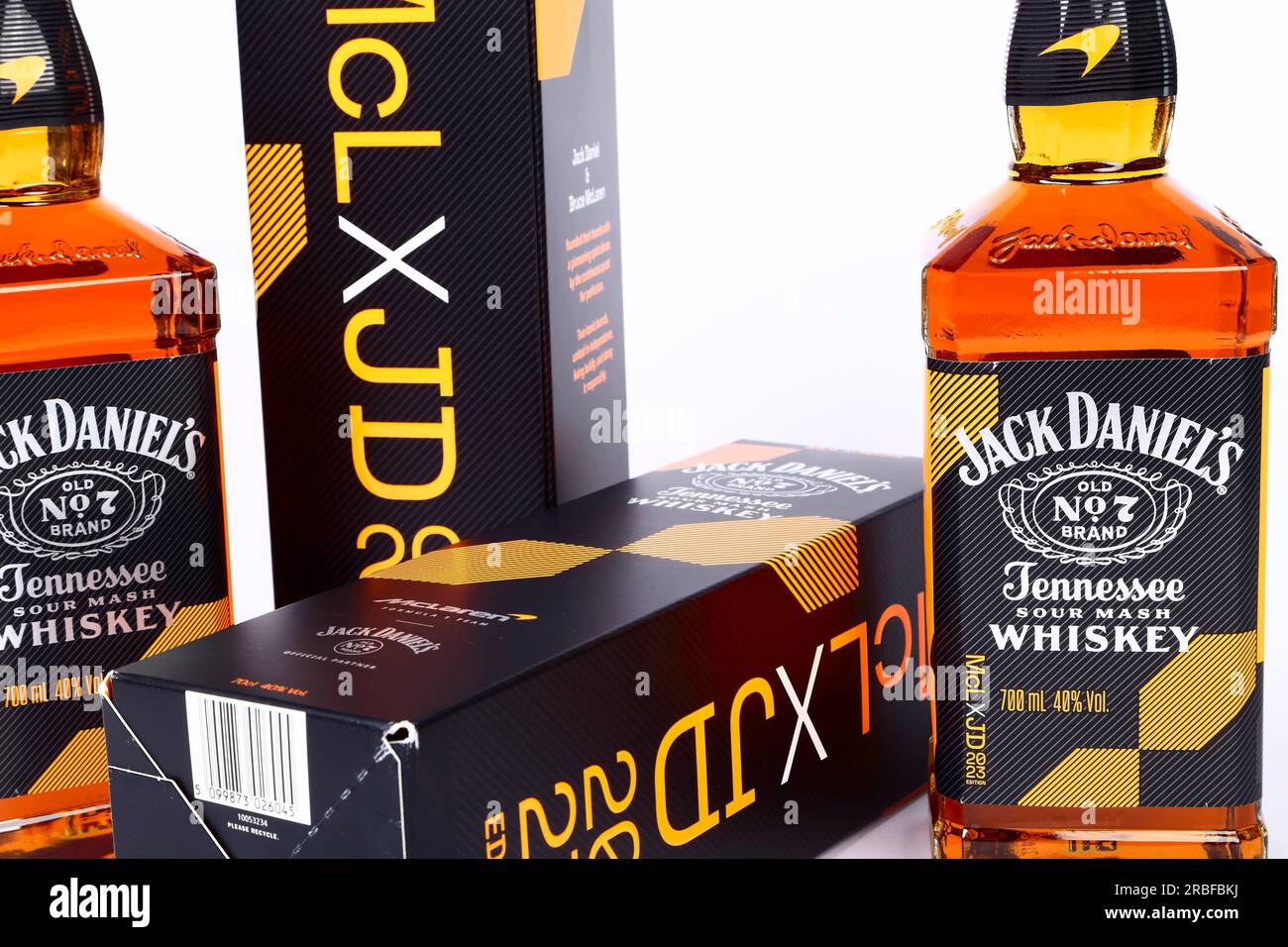 Limited edition 2023 Jack Daniels and McLaren racing old number 7