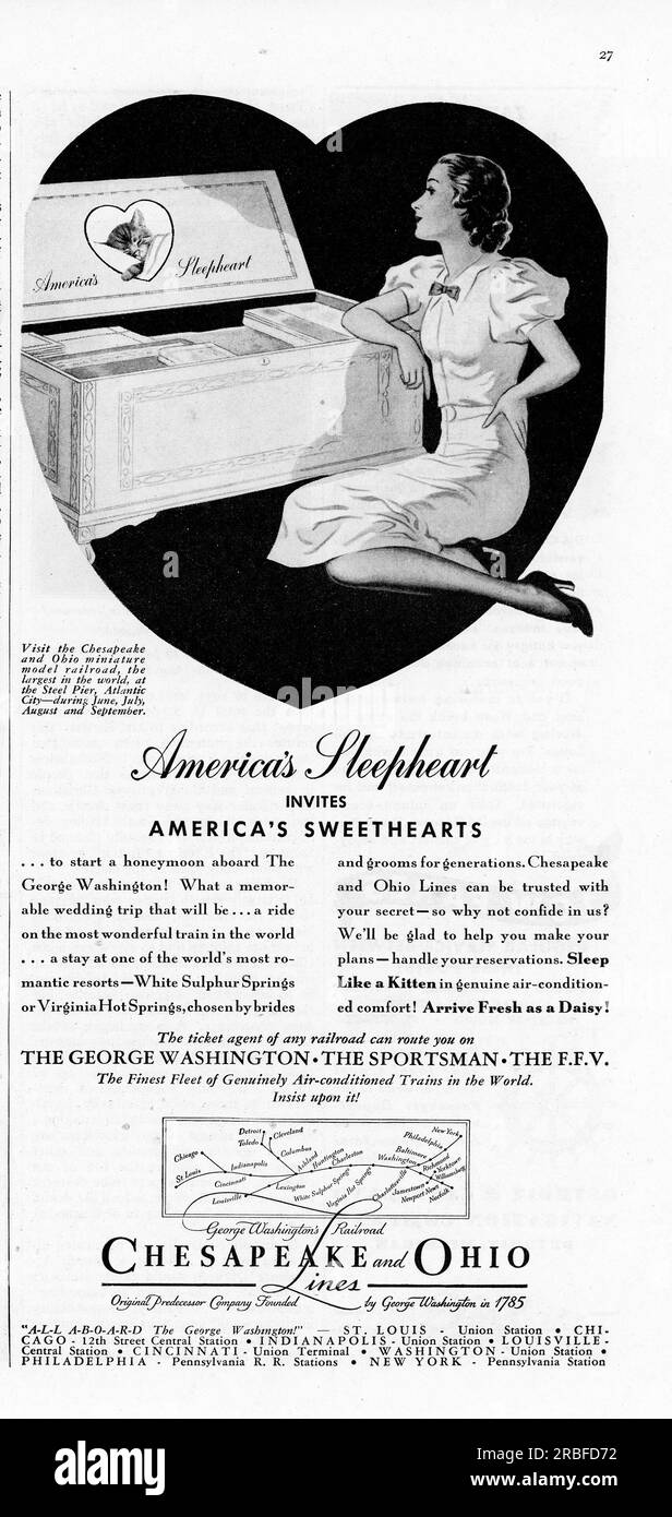 Vintage Time Magazine 29 June 1936 issue advert, USA Stock Photo