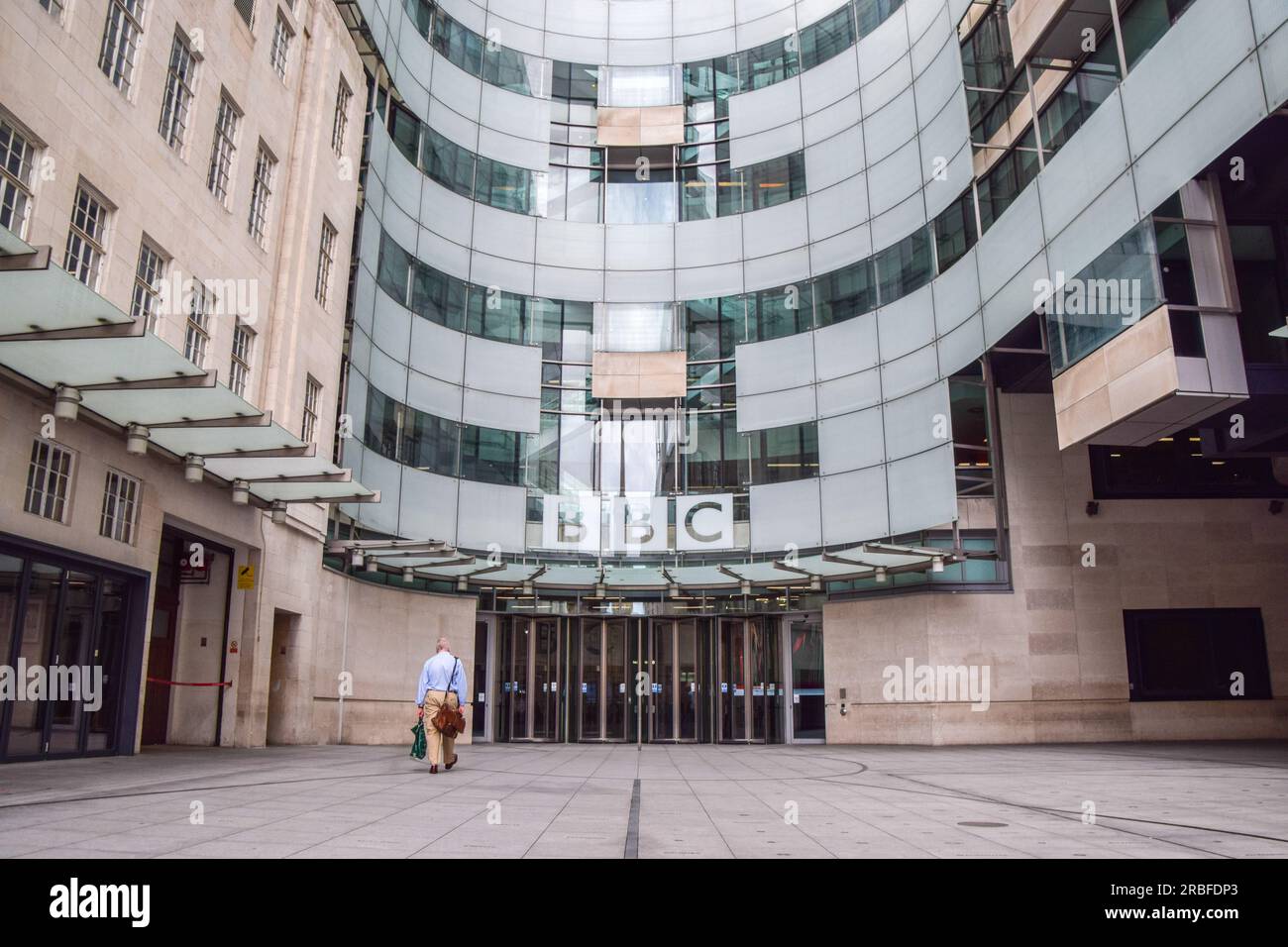 General view of Broadcasting House, the BBC headquarters in central ...