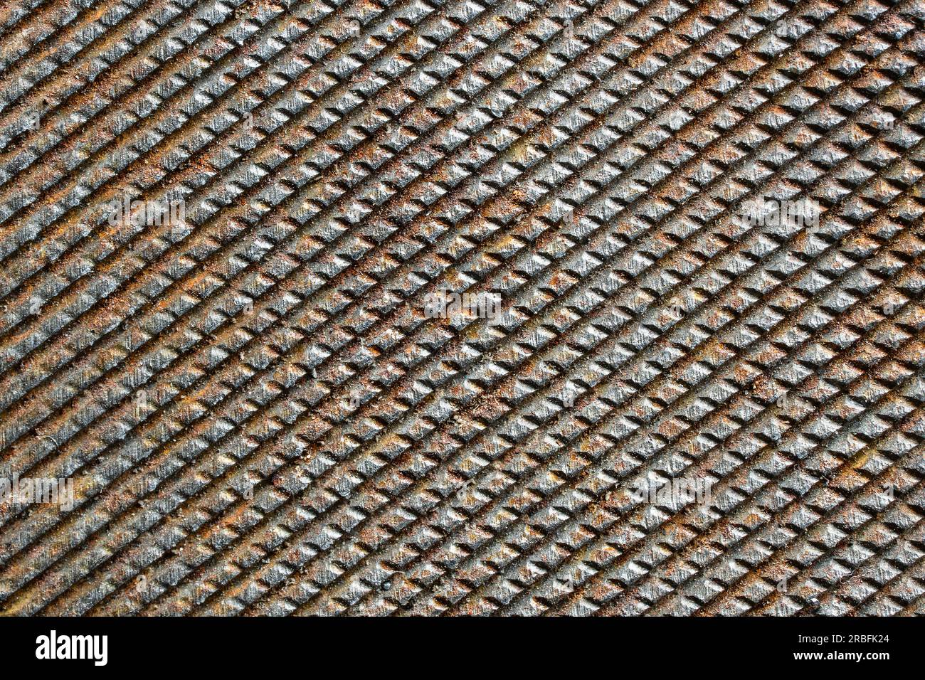 Grunge rusty metal background of file or rasp texture, close up, top view  Stock Photo - Alamy