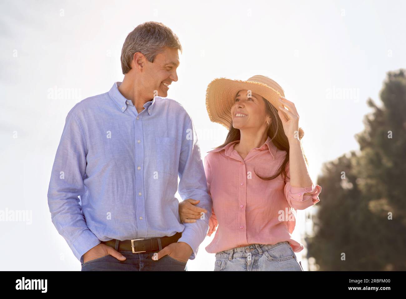 Mature woman summer holiday hi-res stock photography and images - Alamy