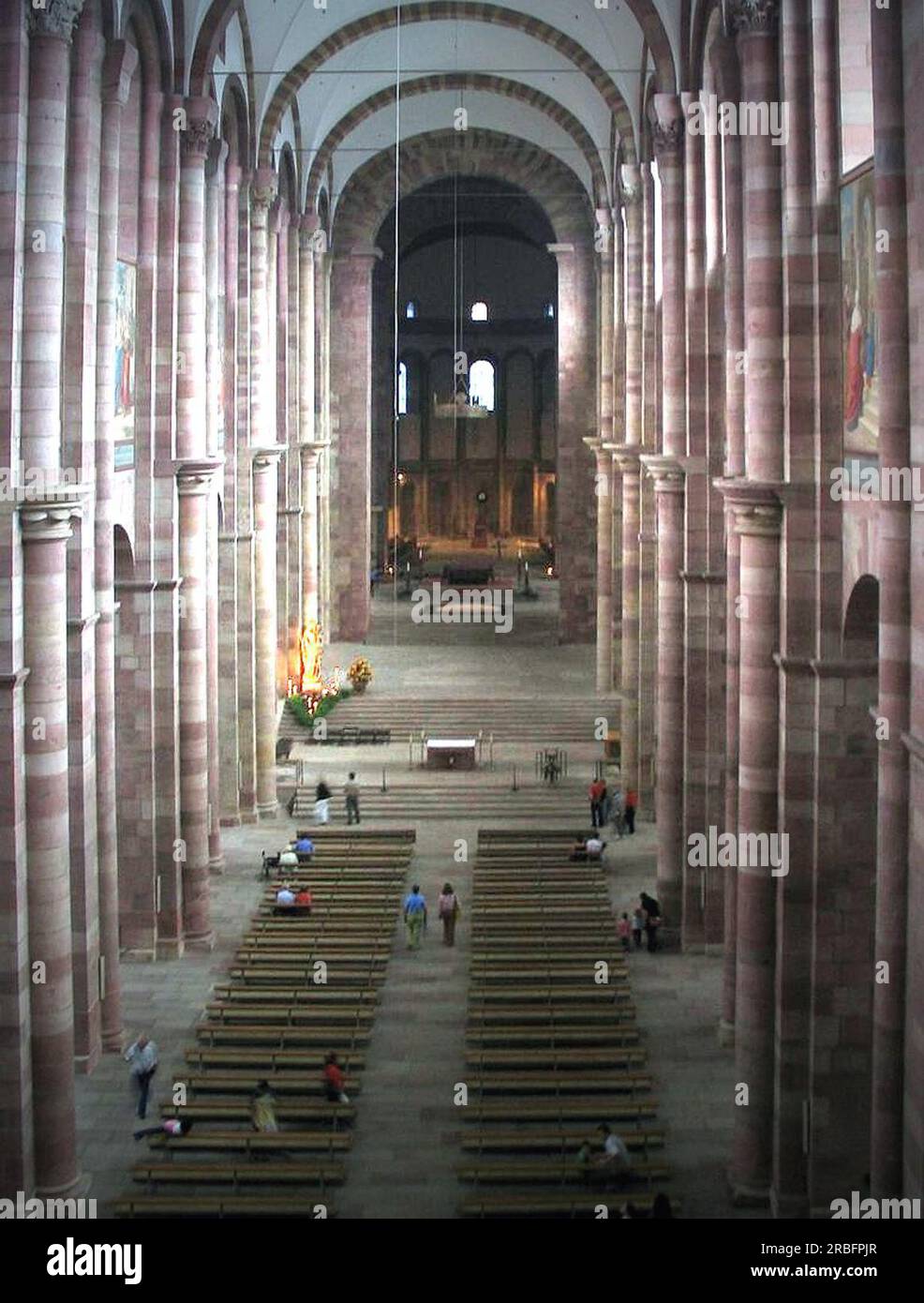 Interior of Speyer Cathedral, Germany 1030 by Romanesque Architecture Stock Photo