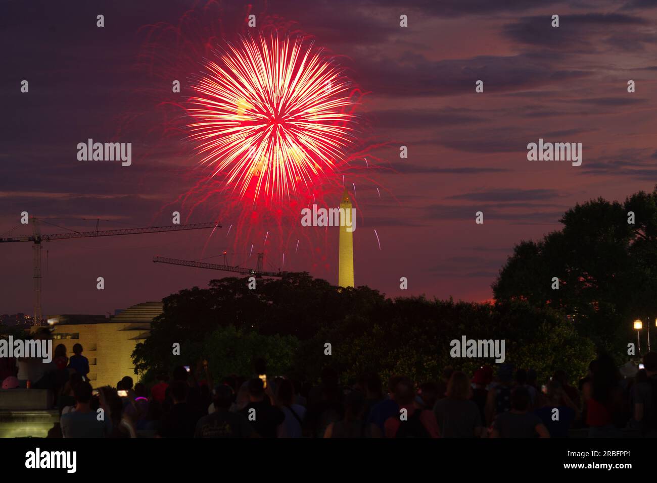 4th of july fireworks washington dc rain