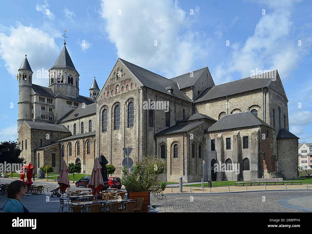 Collegiate Church of Saint Gertrude, Nivelles, Belgium 1040 by Romanesque Architecture Stock Photo