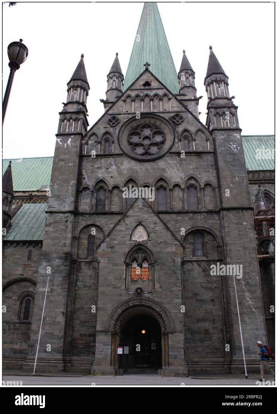 Romanesque Transept of Nidaros Cathedral, Norway 1070 by Romanesque Architecture Stock Photo
