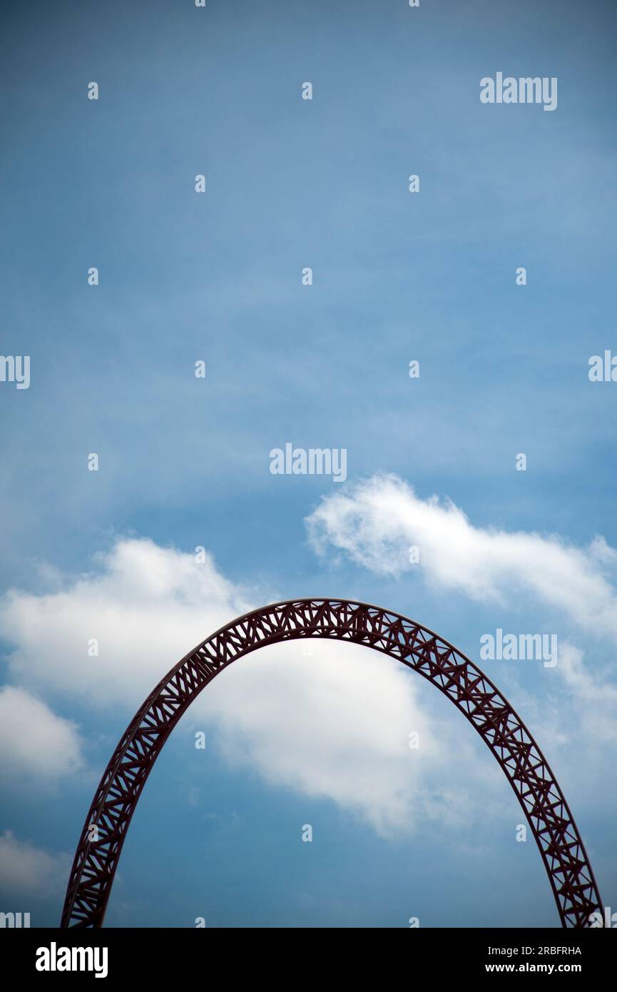 top of rollercoaster Stock Photo