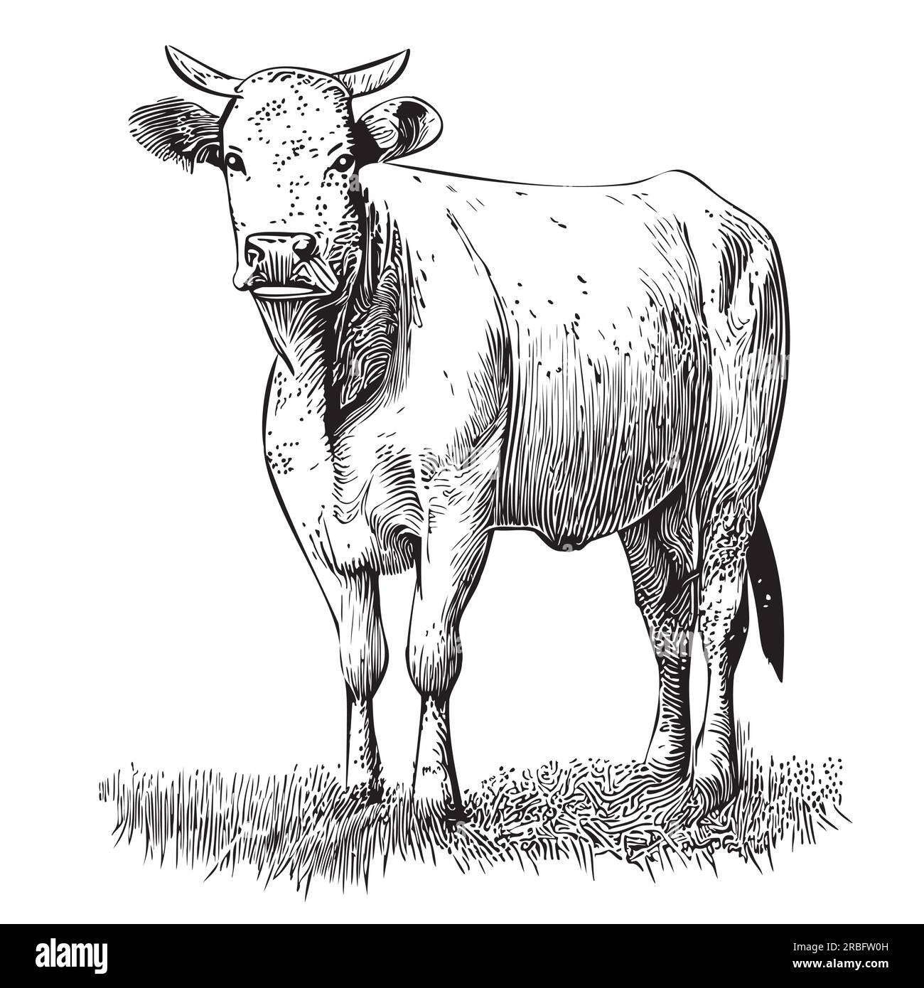 Cow Drawing 101 A Simple 5Step Guide Video  Images