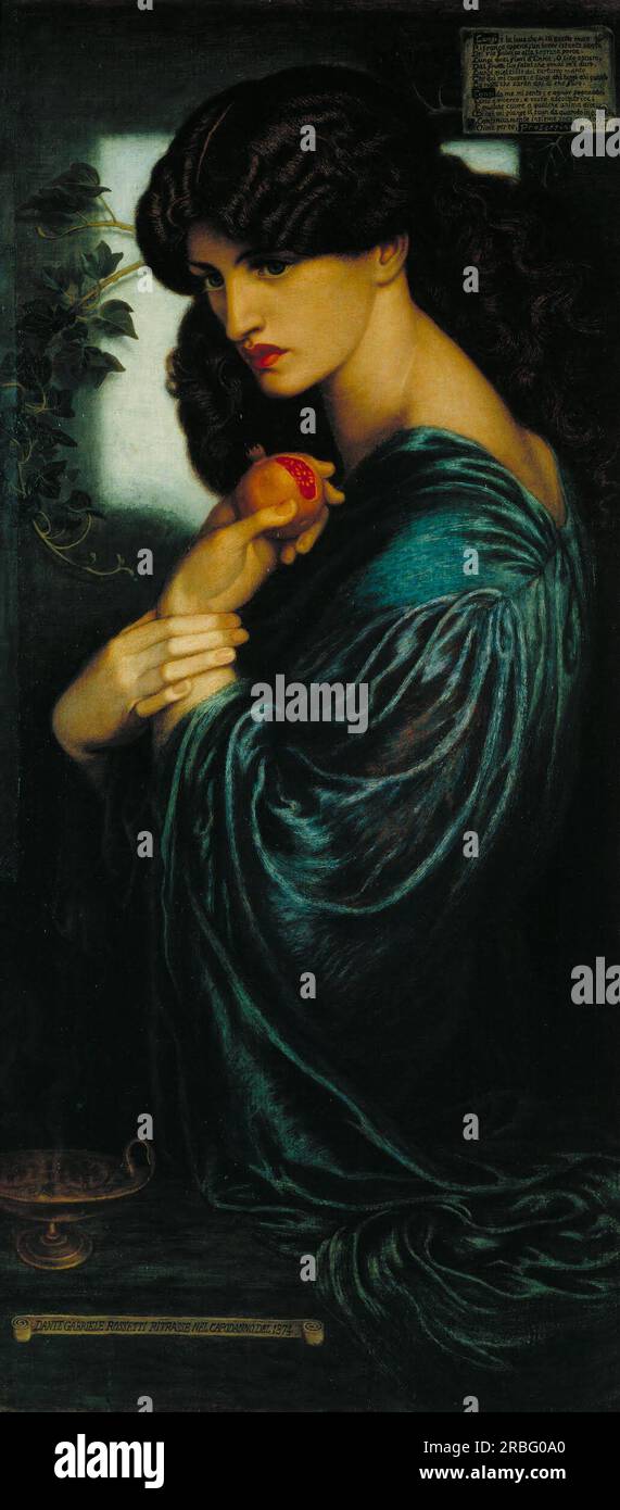Proserpine 1874 by Dante Gabriel Rossetti Stock Photo