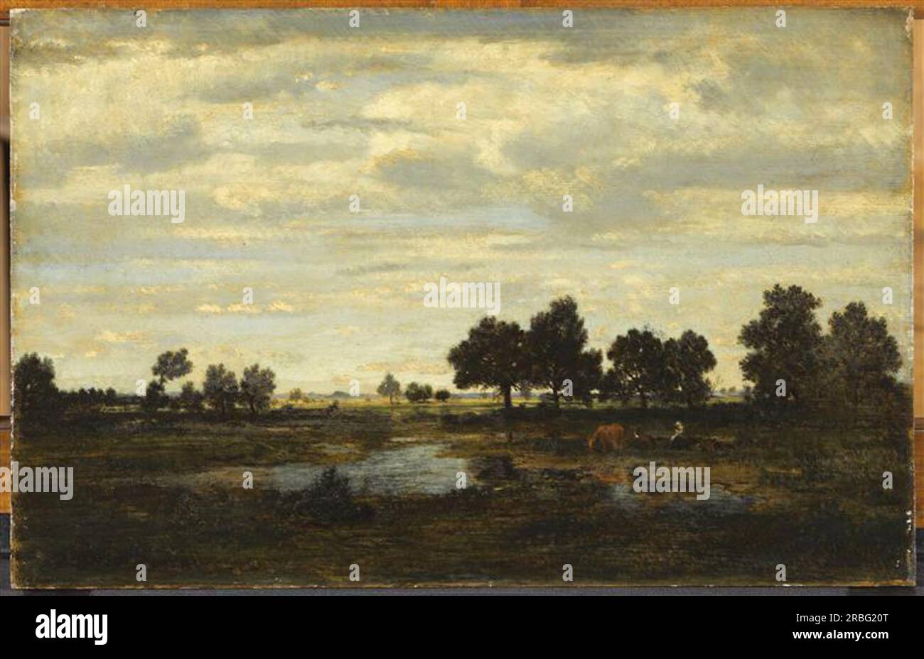Landscape by Theodore Rousseau Stock Photo