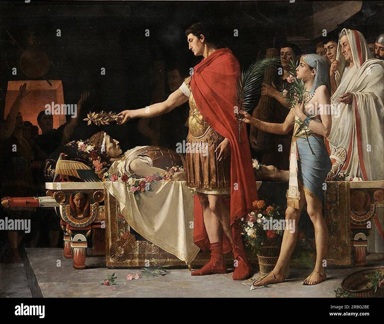 Auguste Au Tombeau D'Alexandre 1878 by Lionel Noel Royer Stock Photo