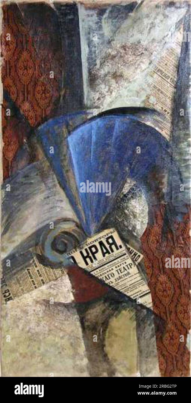 A Blue Fan 1915 by Olga Rozanova Stock Photo - Alamy