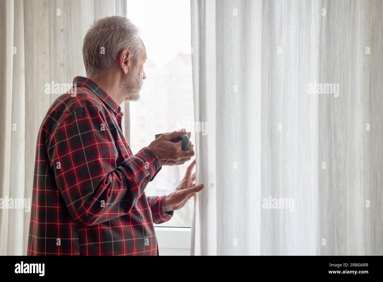 An Elderly Man Looks Out Of Window With Old Window Background, Show Me A  Picture Of The Man From The Window Background Image And Wallpaper for Free  Download