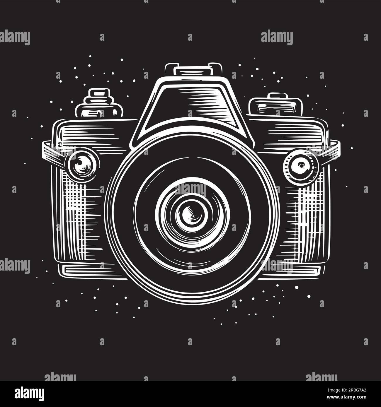 Vintage camera drawing Black and White Stock Photos & Images - Alamy