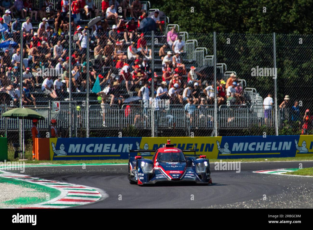 Monza Circuit, Monza, Lombardy, Italy. 9th July, 2023. 2023 FIA World Endurance Championship, 6 Hours of Monza; F. Lubin, P. Hanson, B. Hanley United autosport team Credit: Action Plus Sports/Alamy Live News Stock Photo