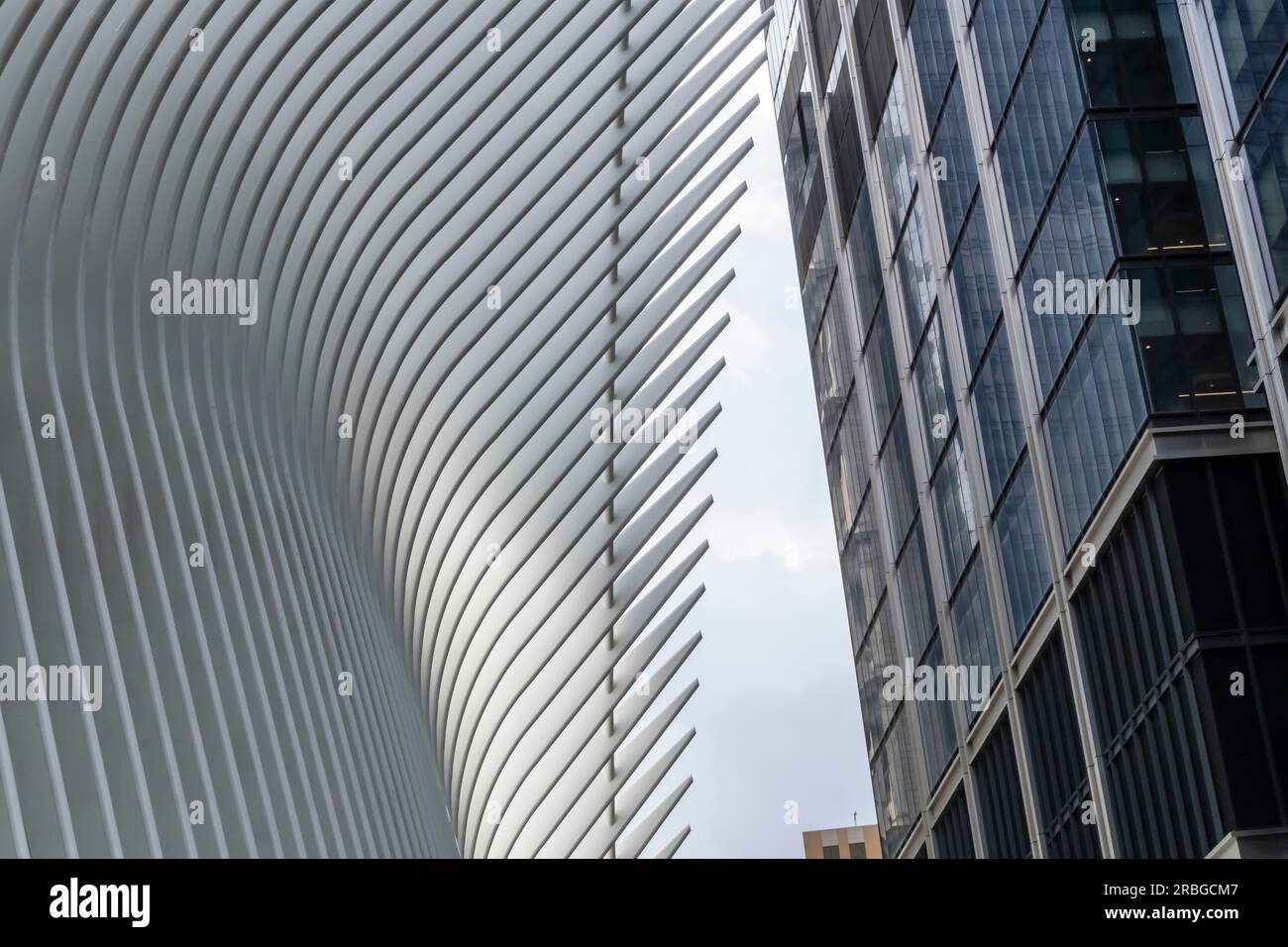 The Oculus serves as the centerpiece of the World Trade Center Transportation Hub, incorporating 78, 000 square feet of multi level state-of-the-art Stock Photo