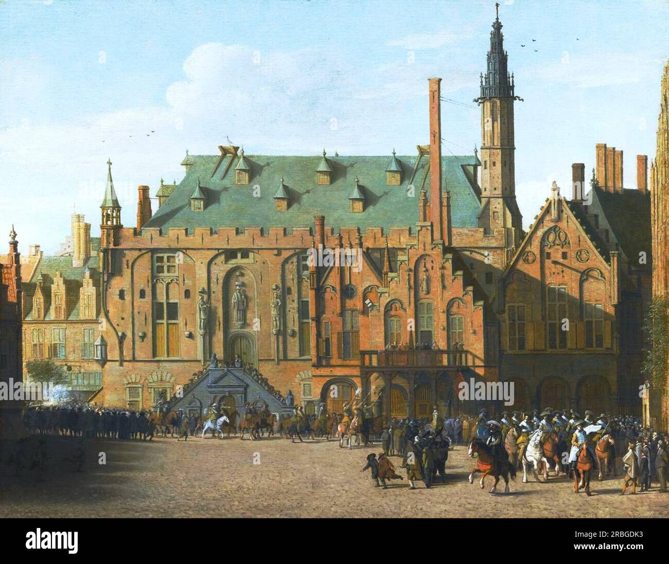 Haarlem city by pieter saenredam stock photo alamy