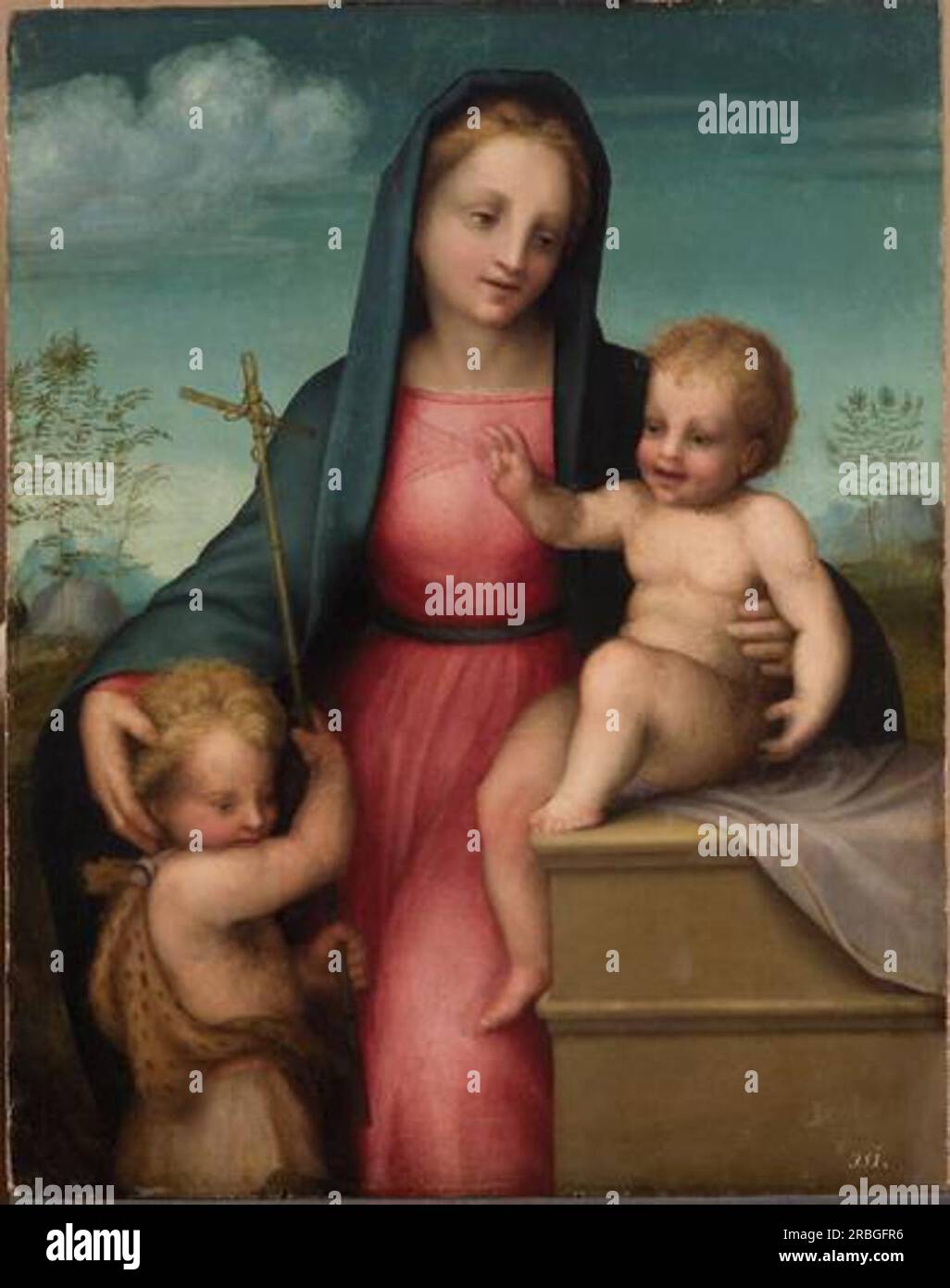 Madonna and Child with St. John the Baptist 1512 by Andrea del Sarto ...