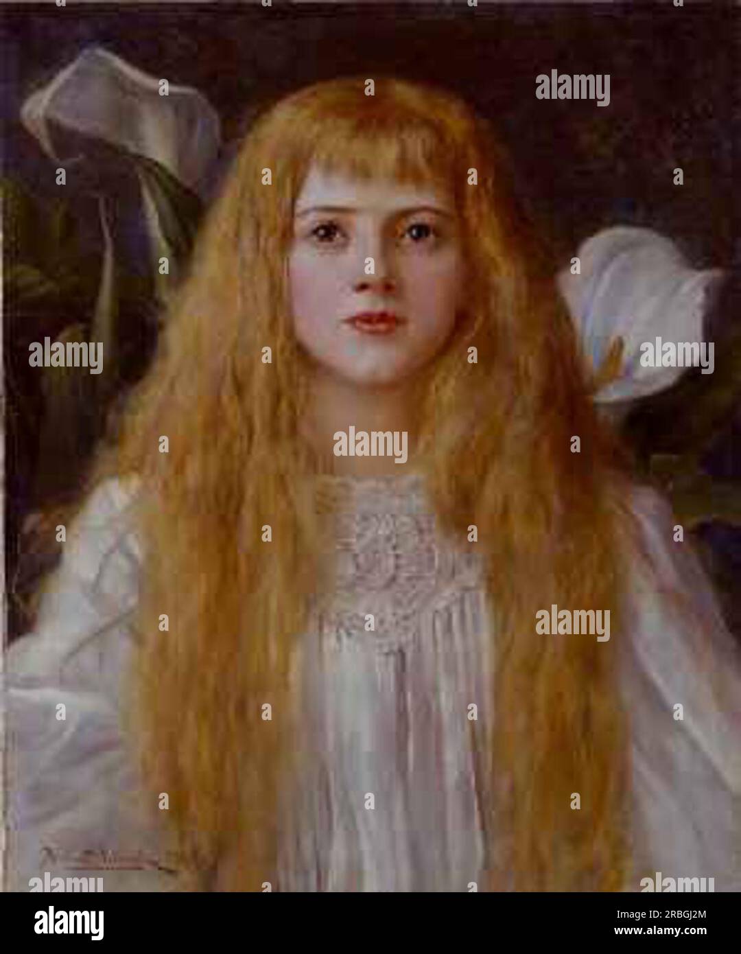 A Fair Beauty 1889 by Herbert Gustave Schmalz (Herbert Carmichael Stock ...