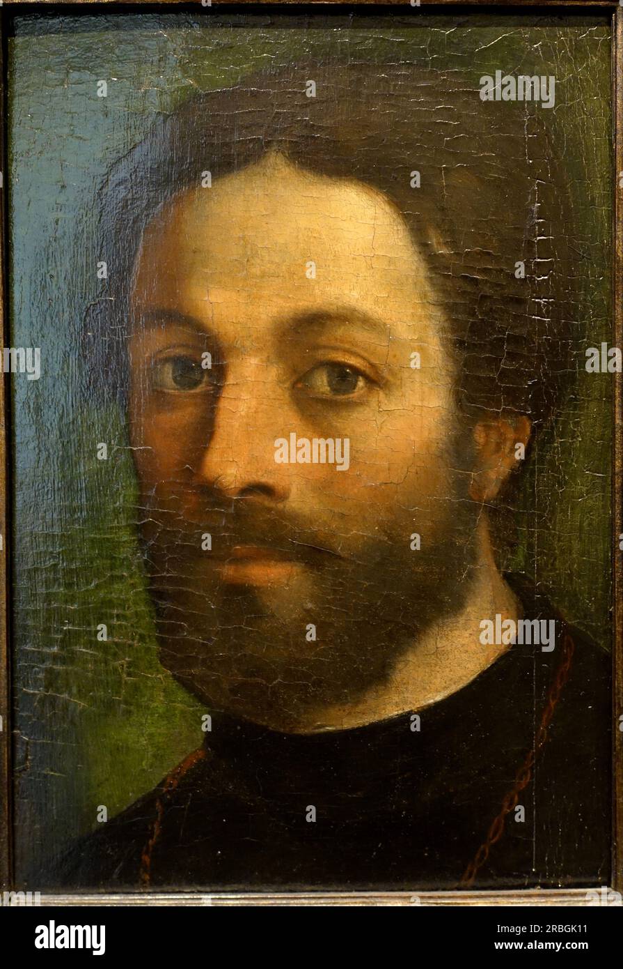 Portrait of a Man 1516 by Sebastiano del Piombo Stock Photo