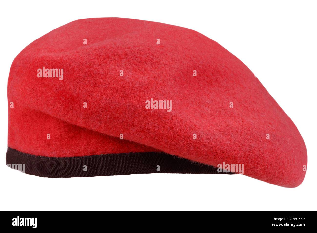 military troops red beret isolated Stock Photo Alamy