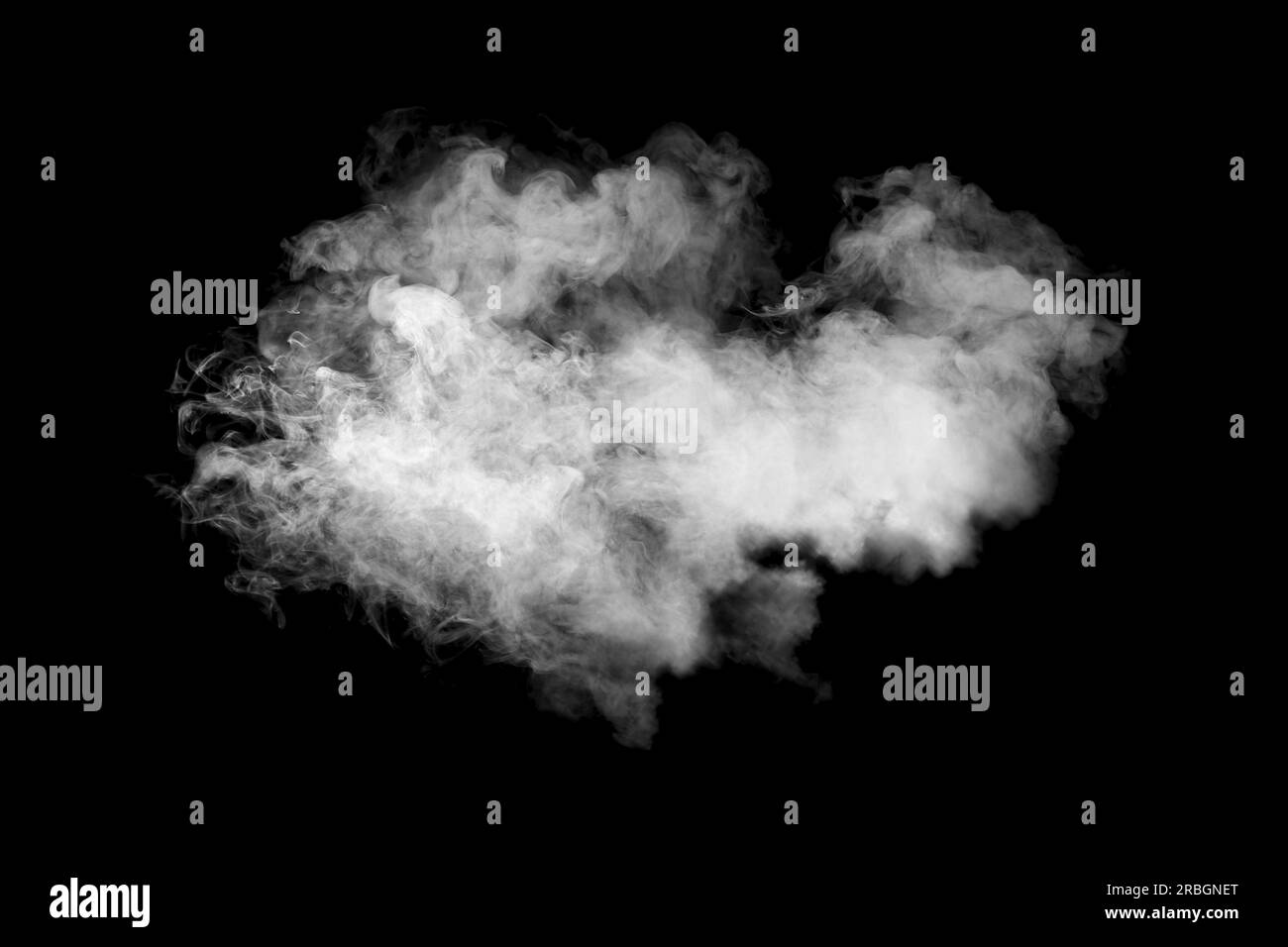 Cloud of white smoke on black background Stock Photo - Alamy