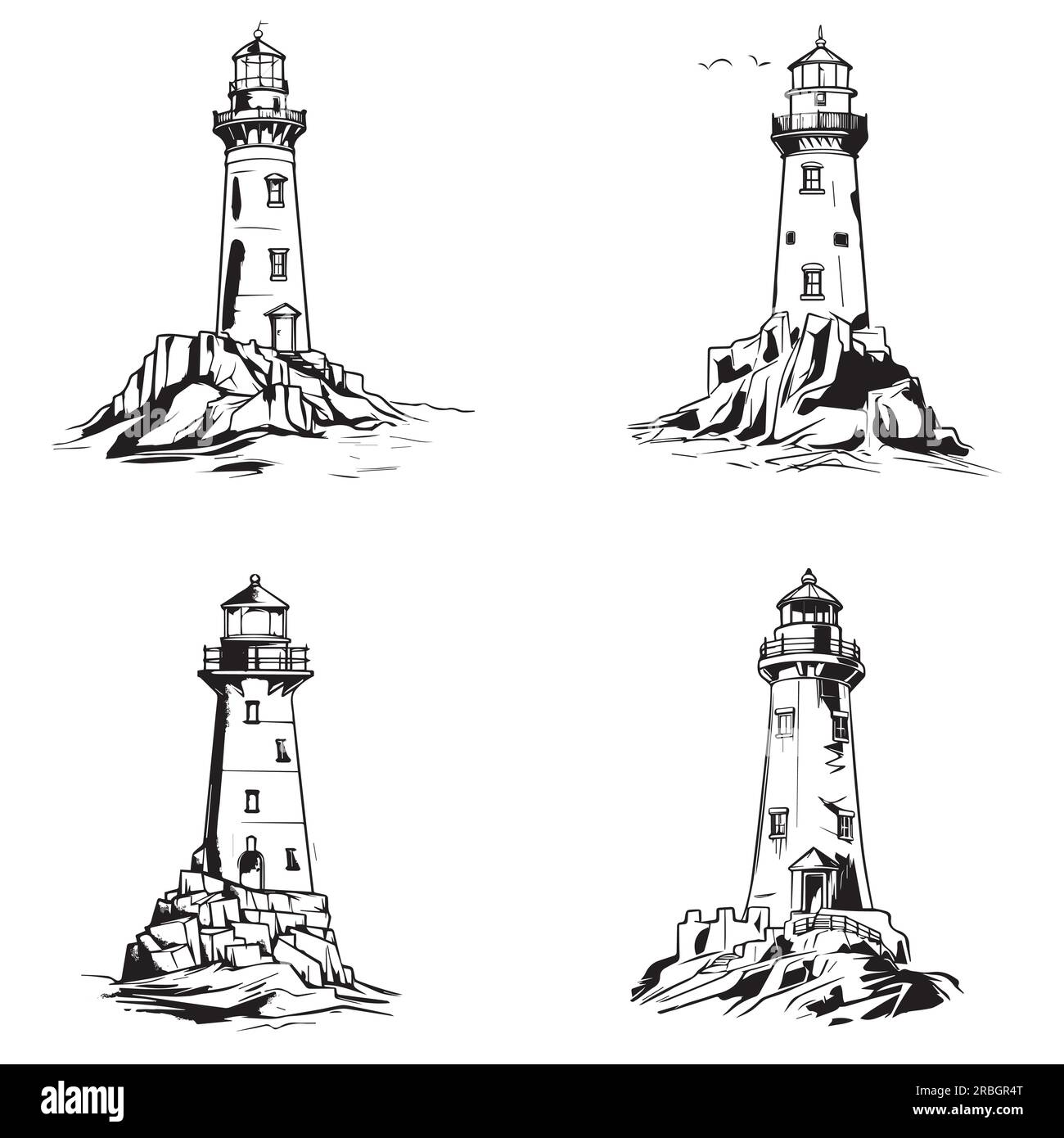 A Set Of Line Art Light House Vector Illustration Stock Vector Image a-set-of-line-art-light-house-vector-illustration-stock-vector-image