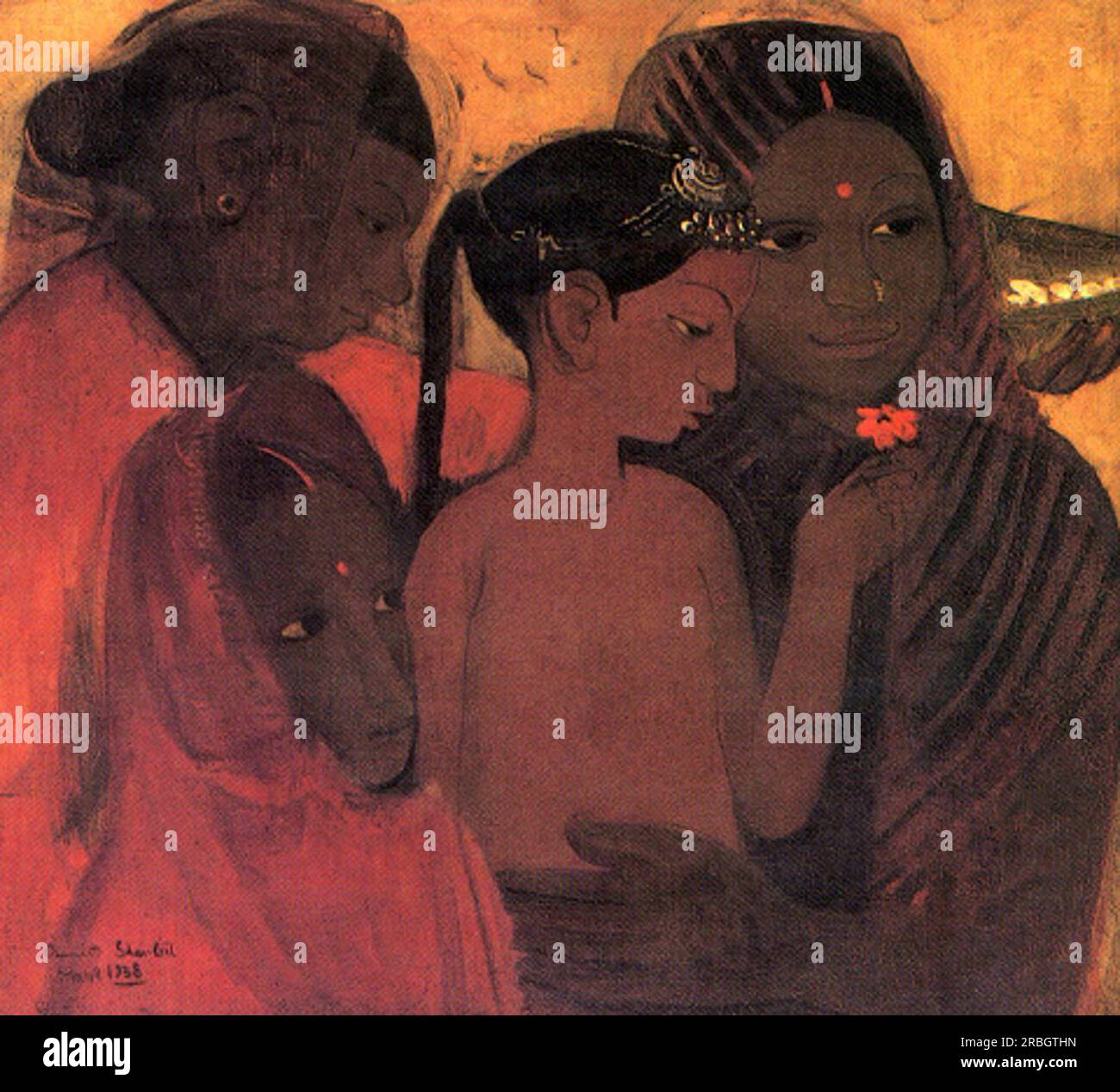 Tribal Women 1938 by Amrita SherGil Stock Photo Alamy